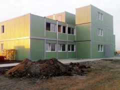 Трёхэтажное модульное АБК с смотровой площадкой