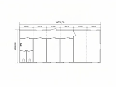 Модульное здание БМ-40 СП из 6 блок-контейнеров
