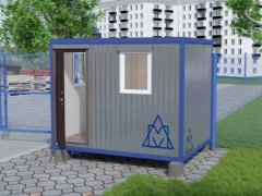 Блок-контейнер БК-33 пост охраны c проходной (ЛДСП)