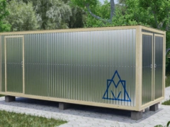 Бытовка металлическая БМ-22 двухсекционный хозблок
