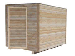 Бытовка деревянная под хозблок БД-33 с отделкой (3 м)