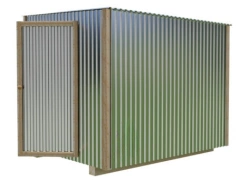 Бытовка металлическая под хозблок БМ-33 с отделкой (3 м)