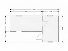 Медпункт БКМ-01 СП из 2 блок-контейнеров