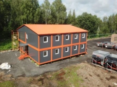 Двухэтажное модульное здание МЗ-07 из 20 БК с полимерным покрытием