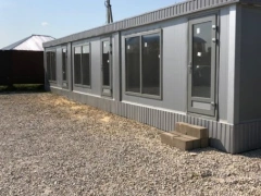 Модульное здание МЗ-34 из двух евромодулей с панорамными окнами